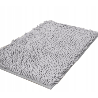 Kúpelňová predložka - Koberec kúpeľňa rohož Shaggy Chenille Gray