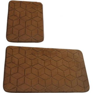 Kúpelňová predložka - Koberce kúpeľne hnedé non -slip 2 cz.