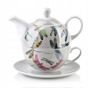 Čajník, kanvica na čaj - Džbán s šálka čaju porcelán bylinkami