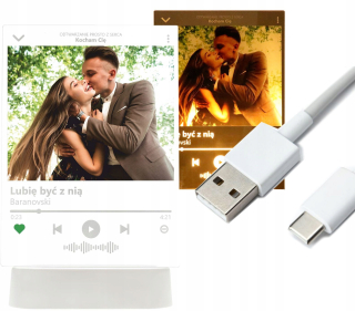 Gadget - VALENTÍNSKY DARČEK PODSVIETENÝ Rám Photo Spotify LED PODSVIETENIE