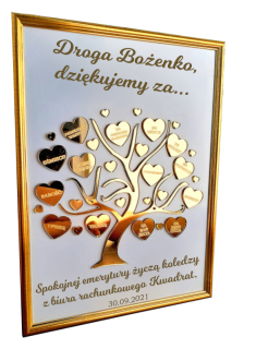 Vzdelávanie darček ku Dňu učiteľov 3D strom rám