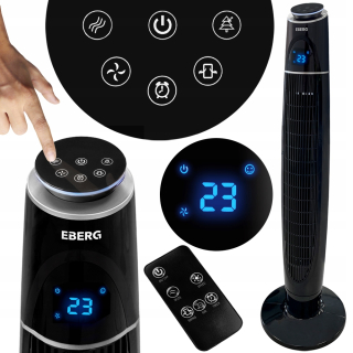 Bytový ventilátor - EBERG Acum 110 čierny stĺpový ventilátor