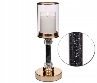 Lampáš, svietník - Exkluzívny lustre Lantern Crystal Quartz 36 cm