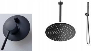 Emmevi Piper Black Mat Mate Set 22,5 cm