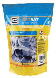 Extrat - modrá pasta pre potkany a myš 1 kg