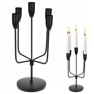 Svietník na stôl - Candelabr Home & Styling Candlestick 35 cm 5 sviečok