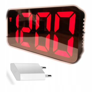 Hodiny - Elektronický budík hodinky s poplach veľkým počtom