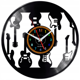 Hodiny - Elektrická gitara hodiny stenová doska