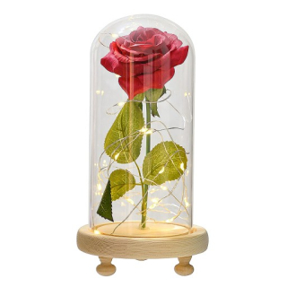 Večný Rose Flowers Dome Red
