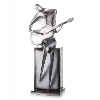 Gitarista Figurine 45 cm strieborná gitara 40 50 50