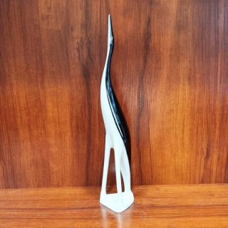 Porcelánový figurín žeriav Bączek ako ćmielów
