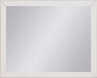 Zrkadlo - FINEA KAPERICKÝ Nábytok zrkadla biely rám 100x80 cm