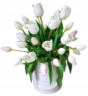Truhlík Tulip Tulipány Rubber Umelé kvety