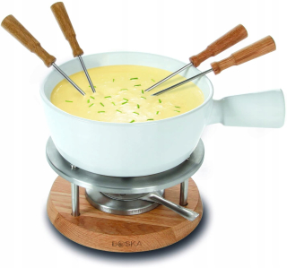 Zostava Fondue - Fondue pre syry set Divine Bianco hrnca 1L