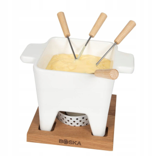 Zostava Fondue - Fondue pre syr set 4 osoby Bianco 0.6l božské