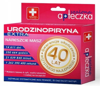 Gadget - Čokoládové dražé Szalona Lekárnička Urodzinpiryna