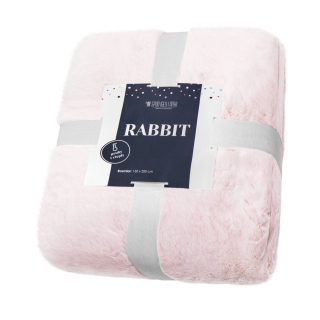 Prikrývka na posteľ - Prikrývka z ihly a závity polyesteru 200 x 150 cm odtieňov ružovej