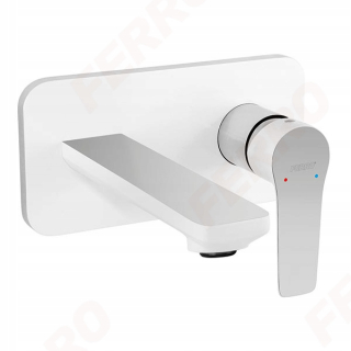 Ferro Adore Washbasin Faucet White Chrome