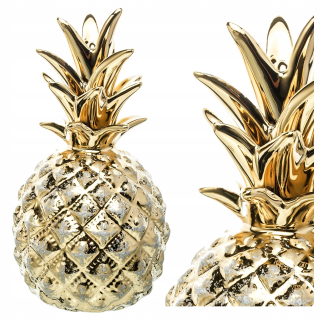 Figurín ananás zlatá keramika Glamour Decotion 16