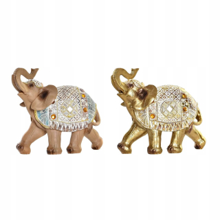 Dekoratívna figurína DKD DOMOVÝ DEOBOR Elephant Golden Brown