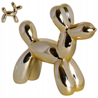 Figurine Dog Decotion Ceramics Glamour Gold 18
