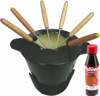 Zostava Fondue - Fondue iron black + Frequency Často - Gift