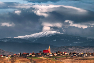 Foto-železo beskidy plátno