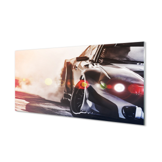 Obrázok na plátne čierne auto svetlo 120x60 cm