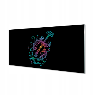 Grafický obrázok na skle čierne a biele tóny 120x60