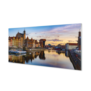 Foto akrylová obrázok Gdansk Port River 120x60 cm