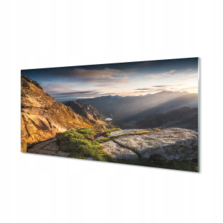 Foto akrylové obrazy Mountains Sunrise 120x60 cm