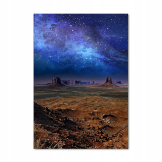 Obrázok fotografie na sklenenej hviezdnej oblohe 70x100 cm