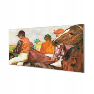 Obrázok na plachtových jazdcoch koní závod 120x60 cm