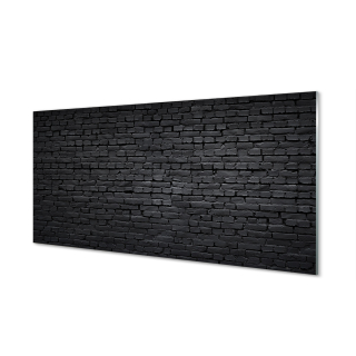 Sklenená grafika obrázok kamenná tehlová stena 120x60 cm