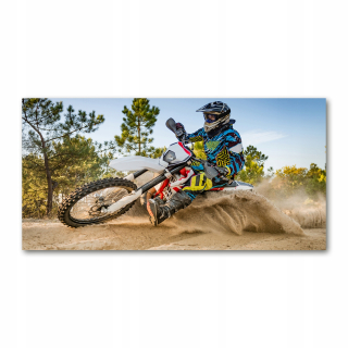 Foto obraz temperované sklo motokross 140x70