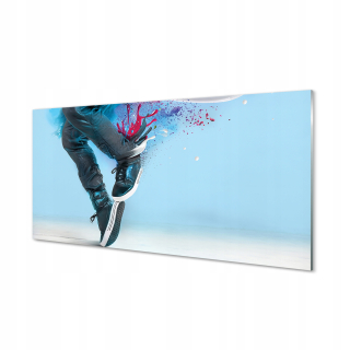 Moderný obrazový dekor farebné nohy Ciapki 120x60