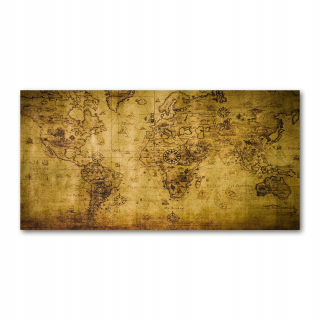 Foto-akrylová fotografia starý svet mapa 140x70 cm