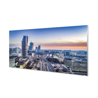 Foto akrylová obraz Varšava panorama 120x60 cm