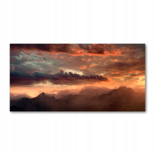 Foto-Photo akrylová Sunset Mountain 140x70 cm