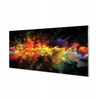 Moderný obrázok dekor žlté fraktály 120x60