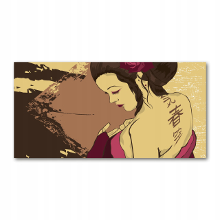 Foto-image veľká akrylová geisha fotografia 140x70 cm