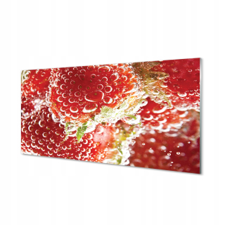 Foto z plexiskla.Mokré jahody, 120x60 cm