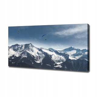 Fotografický obrázok na plátne Paraglider Alps 120x60 cm