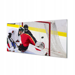 Fotografická fotografia na stene hokejovej brány z plexisklie 140x70 cm