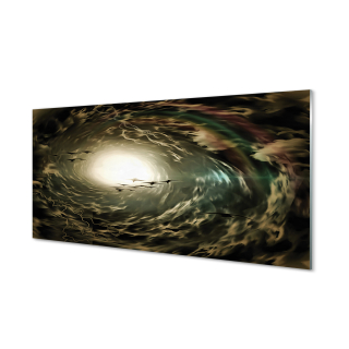 Fotografický obrázok pre stenu oblakov vtákov z plexisklamy 140x70 cm