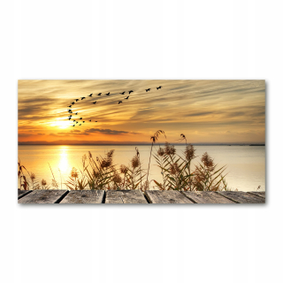 Foto -Picture Glass Pier pri jazere 140x70