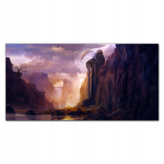 Foto sklenené obrázok na stene Mountain Cloud 140x70 cm