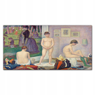 Sklenený fotoobraz na stenu Modely Seurat 140x70