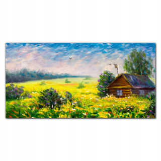 Foto -camera akryl 120x60 cm Sky Flowers Krajina