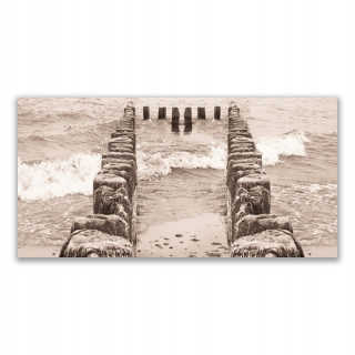 Foto obraz akryl 140x70 cm Ocean Beach Architecture
